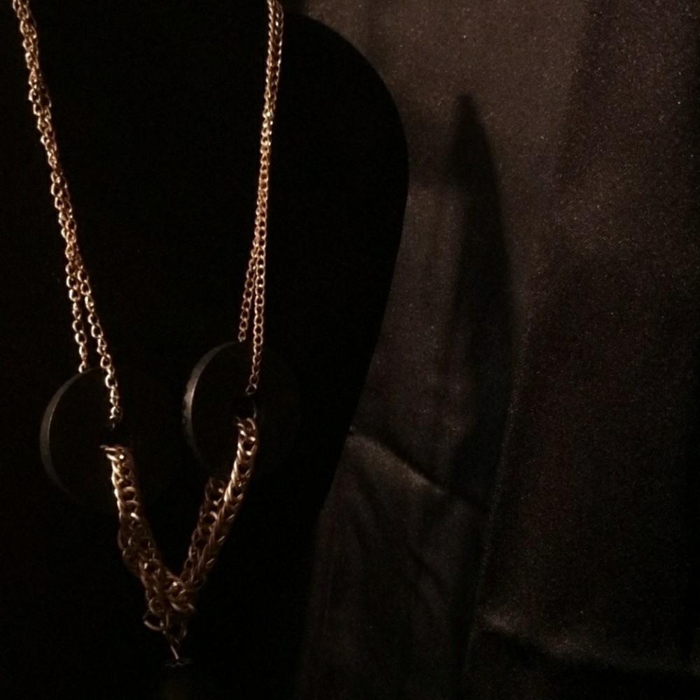 Gold and Black cosmetic necklace (New!)